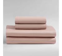 Calvin Klein - King Bed Sheets, 100% Organic Cotton Sateen Bedding Set with Deep Pockets, 300-Thread Count Silky Bedding Essentials (Organic Earth Clay Pink, King)