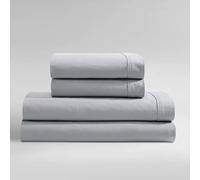 Calvin Klein - King Bed Sheets, Relaxed Garment Washed Cotton Percale Bedding Set with Matching Pillowcases, Deep Pockets, Oeko-TEX Certified (Washed Percale Steel Blue, King)