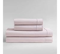 Calvin Klein - King Bed Sheets, Relaxed Garment Washed Cotton Percale Bedding Set with Matching Pillowcases, Deep Pockets, Oeko-TEX Certified (Washed Percale Pink, King)