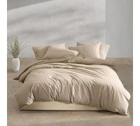 Calvin Klein - King Duvet Cover Set, Modern Cotton Washed Percale Bedding with Matching Shams, Cozy Home Decor, Oeko-Tex Certified (Washed Percale Camel Brown, King)