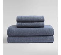 Calvin Klein - King Sheet Set Cotton Melange Jersey Bedding Set with Deep Pockets Super Soft & Cozy Bedding Essentials Ideal Valentine's Day Gifts