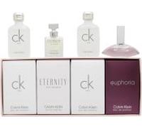 Calvin Klein Ladies Mini Set Gift Set: 2 x CK One EDT 10ml + Eternity 5ml + Euphoria 4ml