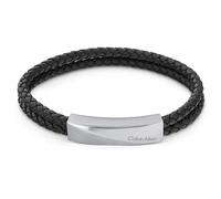Calvin Klein Leather And Stainless Steel Strand Bracelet