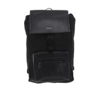 Calvin Klein leisure backpack laptop backpack with laptop compartment CK Elevated Flap Backpack Repreve Black Tonal Mono
