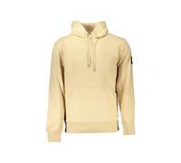 Calvin Klein logo-patch cotton hoodie - Yellow XL-XXL