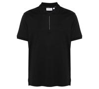 Calvin Klein logo-patch organic cotton polo shirt - Black XXXL