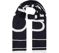Calvin Klein Logo Print Scarf Black/white