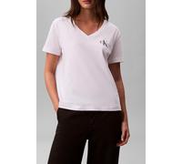 Calvin Klein Logo V-neck 2-pack Tee Adrenaline Rush/brilliant White size M | Wide Pants Outlet | Women | White M