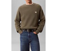 Calvin Klein Long Sleeve Easy Cotton Waffle Dusty Olive size L | Sweaters Outlet | Men | Green L