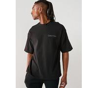 Calvin Klein Men’s Short Sleeve Crew Neck Wide Fit T-Shirt, Black (Black), XL