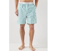 Calvin Klein Loungewear Striped Sleep Shorts, Blue, Size S, Men Blue
