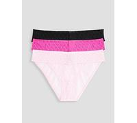 Calvin Klein Low Rise Bikini 3Pk, Black, Size S, Women Black
