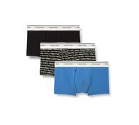 Calvin Klein LOW RISE TRUNK 3PK Low Rise Trunk Men's, BLACK (BLACK/WRAPPED LOGO_BLACK/REGATTA), L