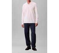 Calvin Klein Ls Casual Pique Polo White Greige size M | Longsleeves Outlet | Men | White M