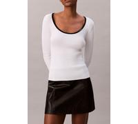 Calvin Klein Ls Color Blocked Cotton Longsleeve Black size M | Longsleeves Outlet | Women | Black M