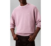 Calvin Klein Ls Easy Cotton Crewneck Orchid Haze size S | Sweaters Outlet | Men | Magenta S