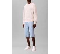 Calvin Klein Ls Eu 350terry Badge Sweatshirt Oatmeal size S | Sweaters Outlet | Men S