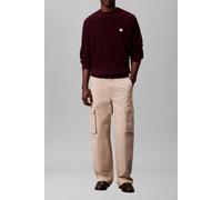 Calvin Klein Ls Ez Cotton Waffle Sweater Passion Plum size L | Sweaters Outlet | Men | Magenta L