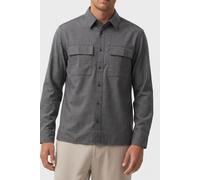 Calvin Klein Ls Melange Easy Shirt Charcoal Heather size L | Formal Shirts Outlet | Men | Black L