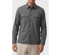 Calvin Klein Ls Melange Easy Shirt Charcoal Heather size M | Formal Shirts Outlet | Men | Black M