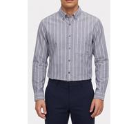 Calvin Klein Ls Stripe Oxford Shirt Harlem Night Blue size L | Formal Shirts Outlet | Men | Black L