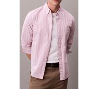 Calvin Klein Ls Stripe Oxford Shirt Orchid Haze size L | Formal Shirts Outlet | Men | Magenta L