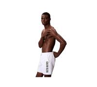 Calvin Klein Men Medium Drawstring LV00N61047 Swim Bottoms, White (Classic White), S