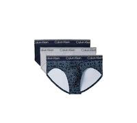 Calvin Klein Men HIP BRIEF 3PK BLUE (Shoreline/Cut Circles Shoreline/Mis) XS