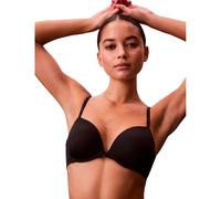 Calvin Klein Women’s Plunge Push Up Bra, Black (Black), 34B