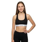 Calvin Klein Women’s Unlined Bralette with Logo Band, Black (Black(Ub1)), XXS