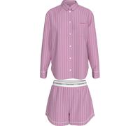 Calvin Klein Lv00qs7581 Long Sleeve Pyjama Pink S Woman