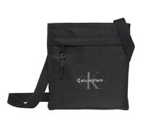 Calvin Klein Men’s Bold Flatpack Crossbody Bag with Logo, Black (Black), One Size