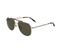 Calvin Klein Man CK20132S 717 Sunglasses Metal Gold Green Pilot
