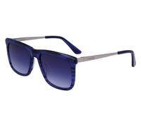 Calvin Klein Man CK22536S 416 Sunglasses Acetate Blue Blue Squared Shaded