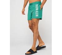 Calvin Klein Medium Drawstring Swimshorts - Green, Green, Size L, Men Green