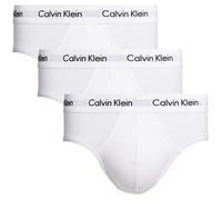 Calvin Klein Men 3P Hip Brief, White/White, M