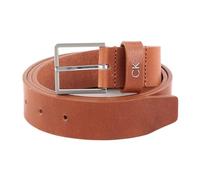 Calvin Klein Men Belt Formal 3.5 cm Leather Black 80 cm, Brown (Dark Brown), 41.3 inches