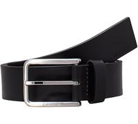 Calvin Klein Men Belt Warmth Oiled Grain 3.5 cm Leather, Black (Ck Black), 43,3 inches