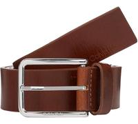 Calvin Klein Men Belt Warmth Oiled Grain 3.5 cm Leather, Brown (Dark Tan), 41.3 inches
