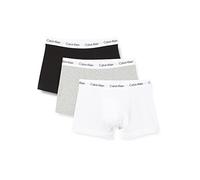 Calvin Klein Men Boxer Briefs Stretch Cotton Pack of 3, Multicolor (Black/White/Grey Heather), M