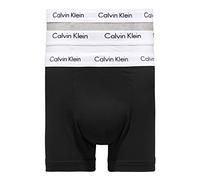 Calvin Klein Men Boxer Briefs Stretch Cotton Pack of 3, Multicolor (Black/White/Grey Heather), M