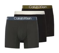 Calvin Klein Men Boxer Briefs Stretch Pack of 3, Multicolor (B- Vaprs Gry, Dark Olive, Bl Bry Wb), XS