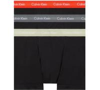 Calvin Klein Men Boxer Short Trunks Stretch Cotton Pack of 3, Black (B- Cher Ks/Eiffle Twr/Moss Gr Wbs), M