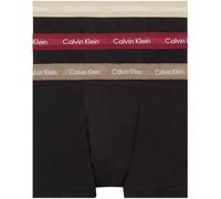 Calvin Klein Men Boxer Short Trunks Stretch Cotton Pack of 3, Black (B- Rumba/Caribou/Black Wbs), S