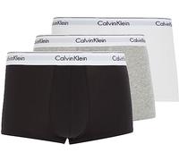 Calvin Klein Men Boxer Short Trunks Stretch Cotton Pack of 3, Multicolour (Black/White/Grey Heather), XL