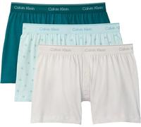 Calvin Klein Men Boxer Trad 3PK BLUE (White Sand/Diamond Logo Niagra Mist) XL