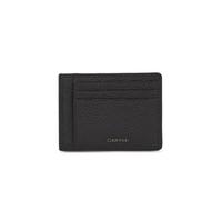 Calvin Klein Men Cardholder Minimalism Leather, Black (Ck Black), One Size
