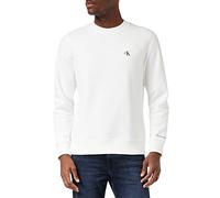 Calvin Klein Men Ck Essential Sweatshirt no Hood, White (Bright White), 3XL