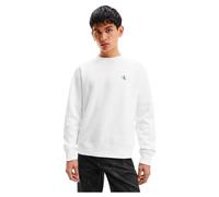 Calvin Klein Men Ck Essential Sweatshirt no Hood, White (Bright White), XS