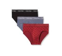 Calvin Klein Men Hip Brief 3Pk 0000U2661G Red (grisaille/monogram AOP established) M